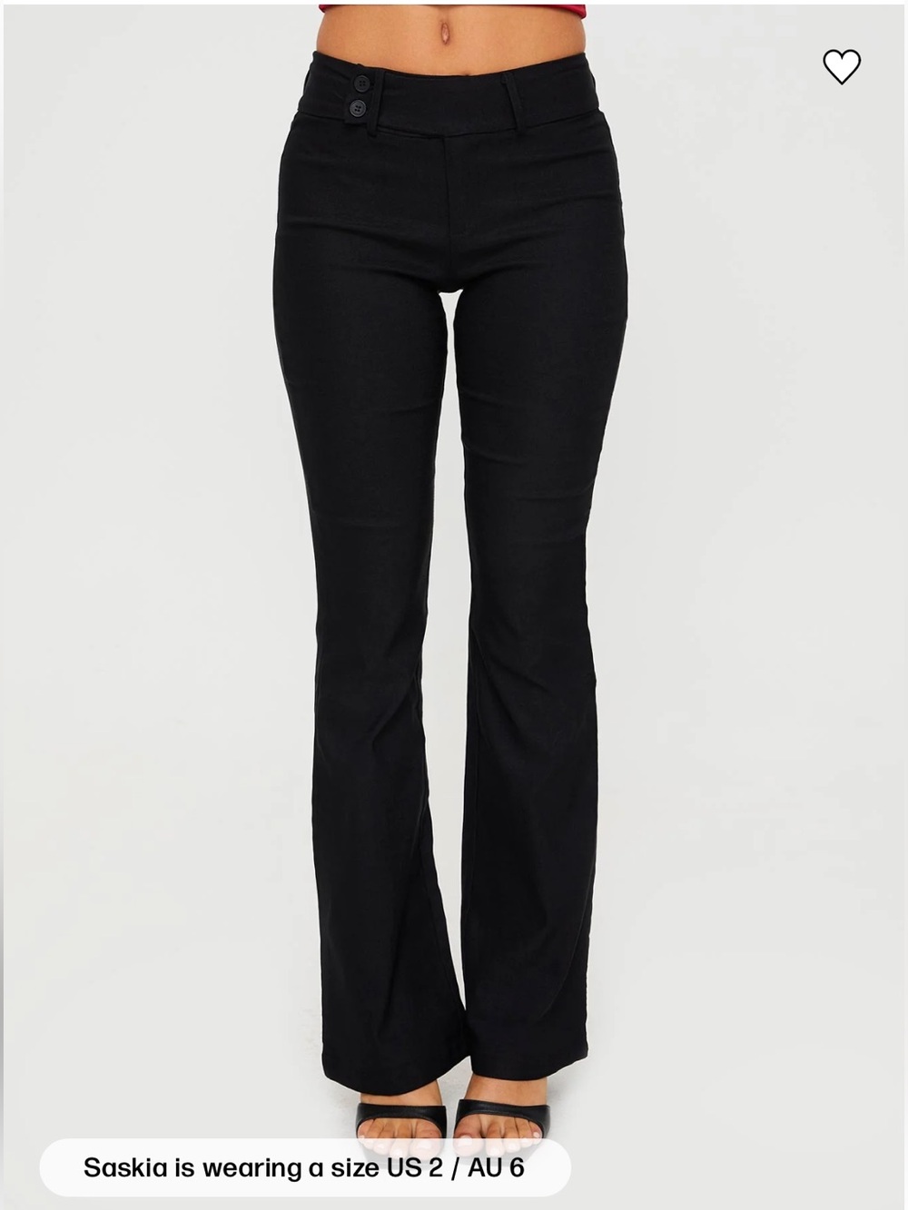 🖤Princess Polly Kinkirk Flared Pants Black - size 12 🖤